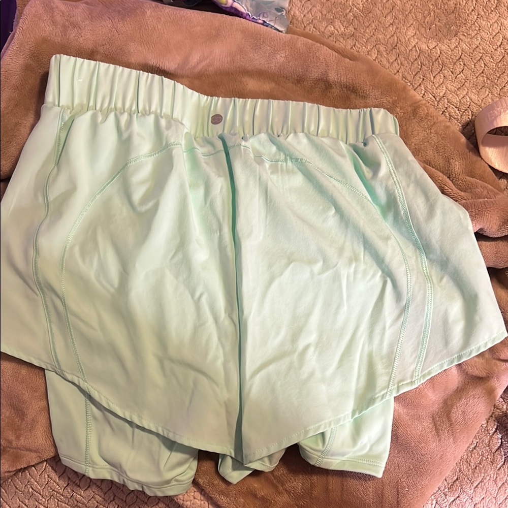Lululemon Mint Green Athletic Shorts